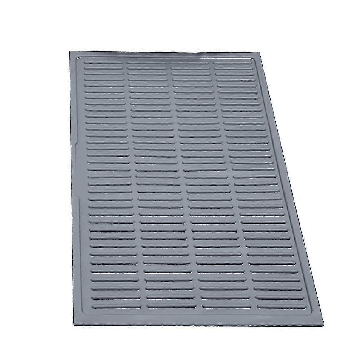 حصيرة فضلات القطط المصنوعة من السيليكون ، حصيرة محاصرة القمامة مقاس 24 بوصة × 15 بوصة ، حصيرة مقاومة للماء تحت صندوق القمامة ، ماسك القمامة