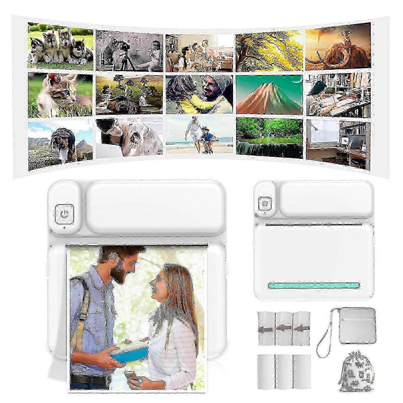 Portable 57mm Bluetooth Thermal Printer For Android iOS Mobile Photo Printing