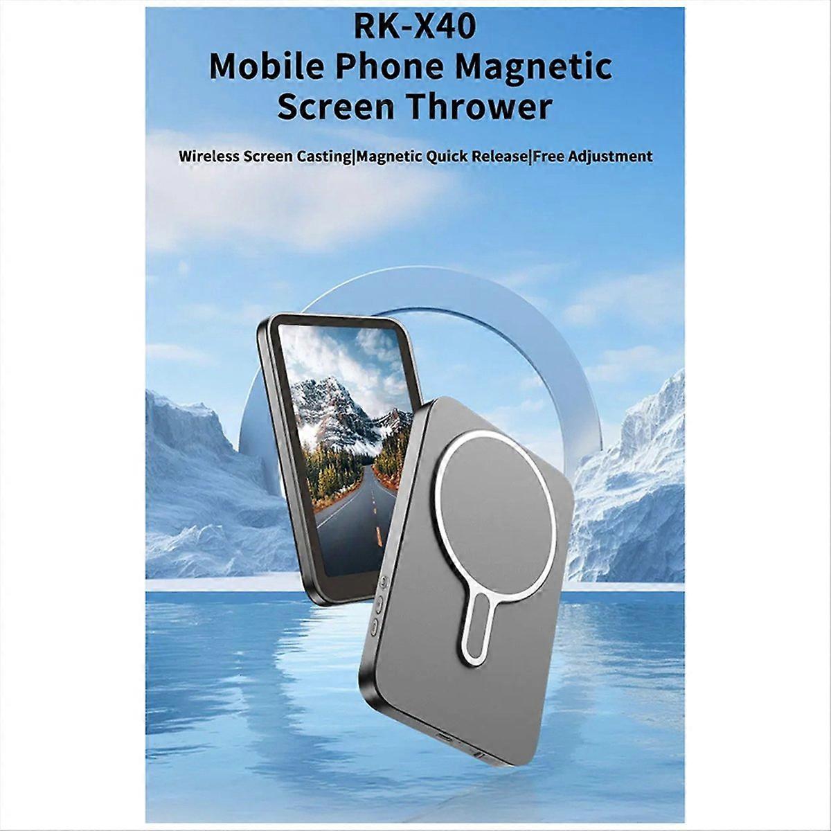 Mobile Screen Splitter Selfie Wireless Display Screen Long-Distance  mission Monitor Synchronized Live Vlog Screen B