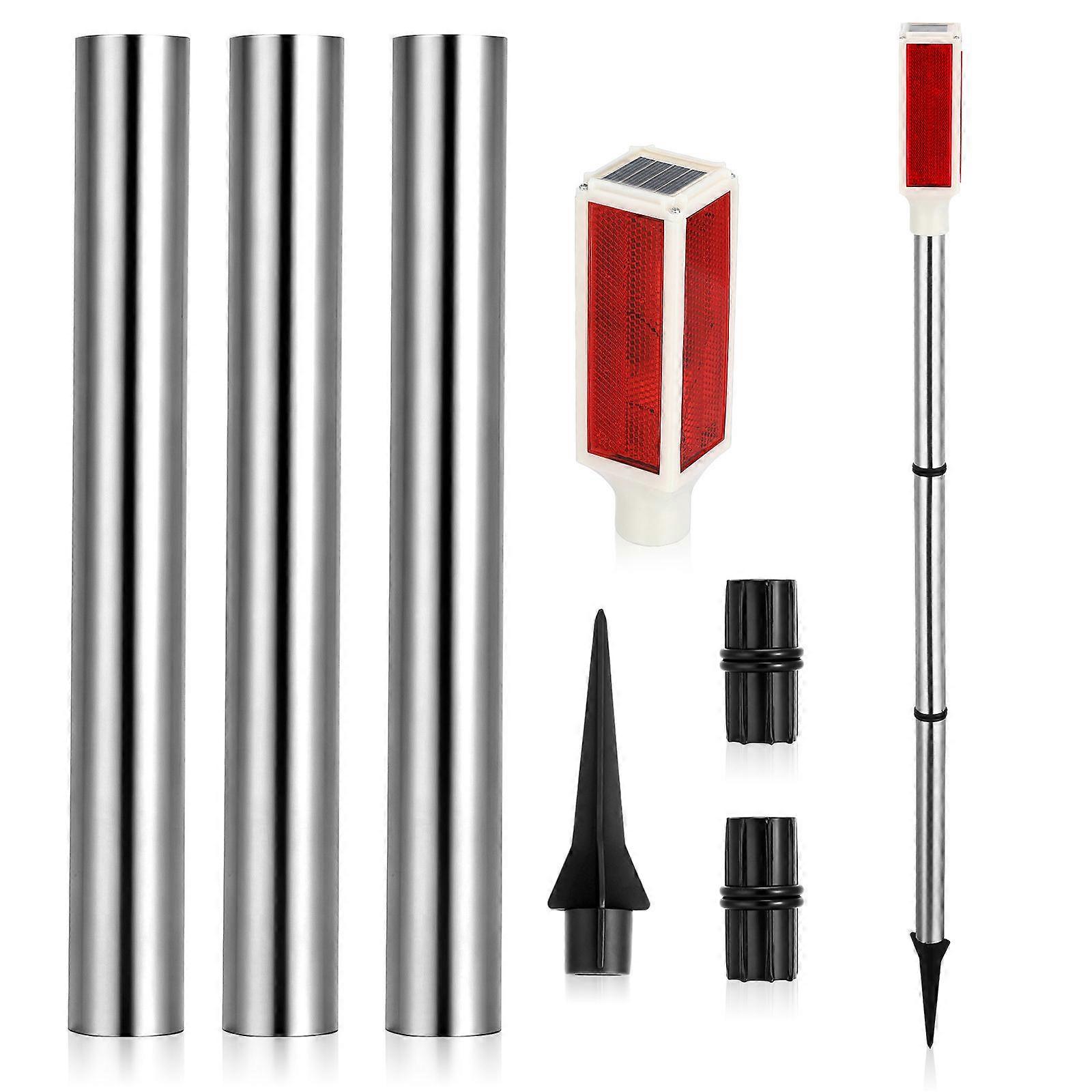 Solar Strobe Warning Light for Outdoor Use Multi Color Plastic Sturdy and Durable 2 Pack