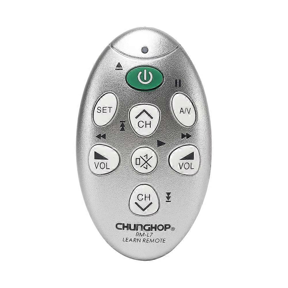CHUNGHOP RM-L7 Mini Universal Infrared Learning Remote Control Use for TV/SAT/DVD/CBL/DVB-T Copy Function Replacement