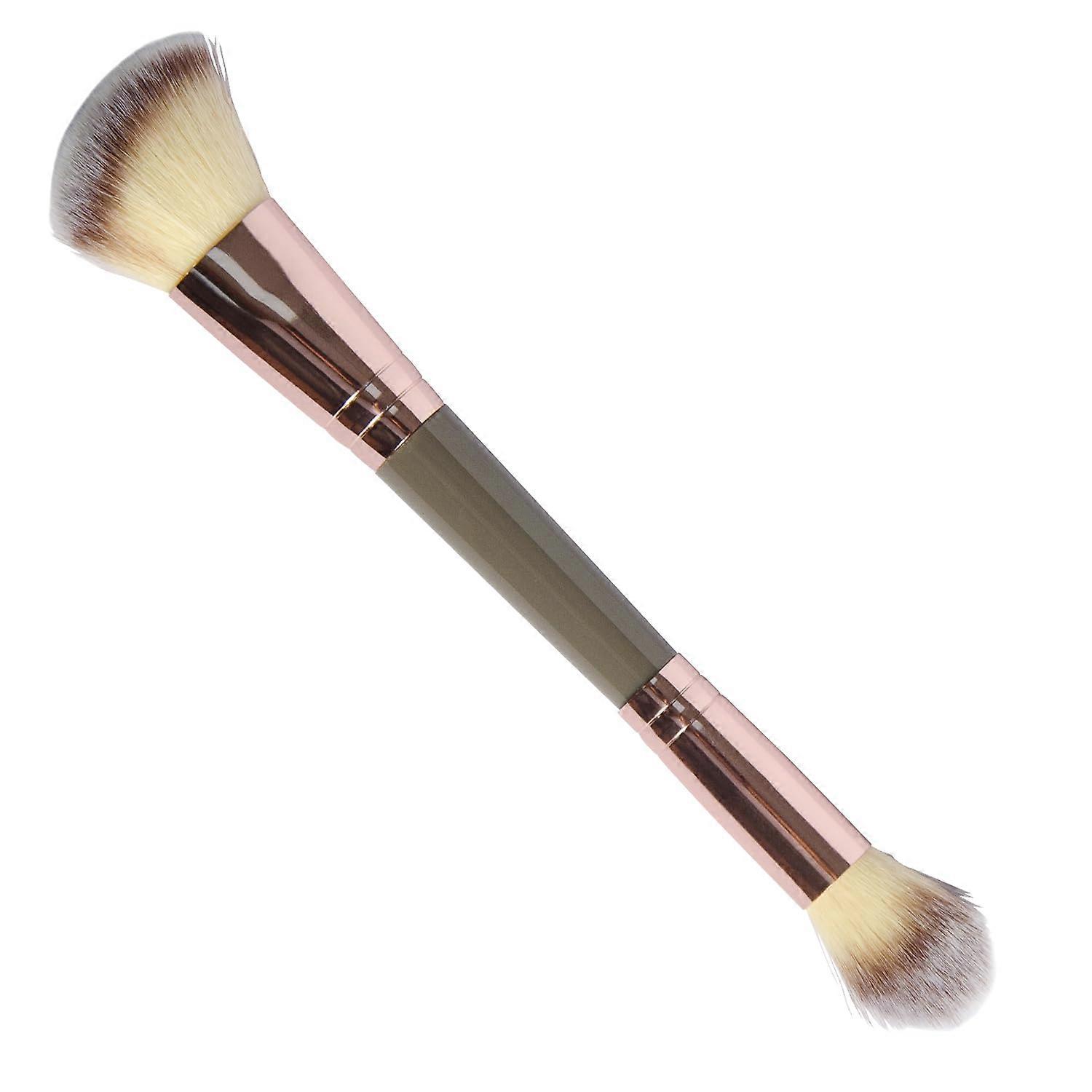 Makeup Brush Set with Dual Ended Foundation Brush for Contouring and Blending, Synthetic Hair