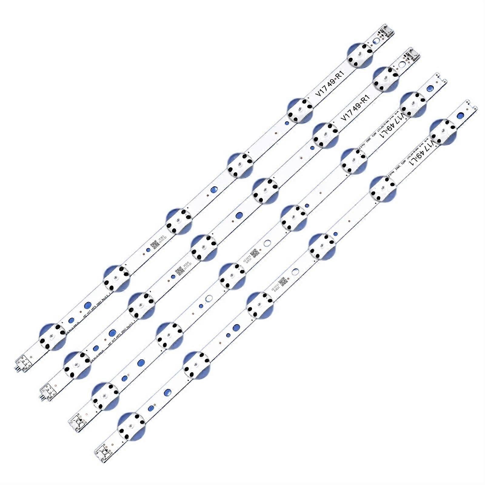 LED Backlight Strip Bright Uniform Illumination 12 LEDs Replacement Kit for LG 49UJ Series TV