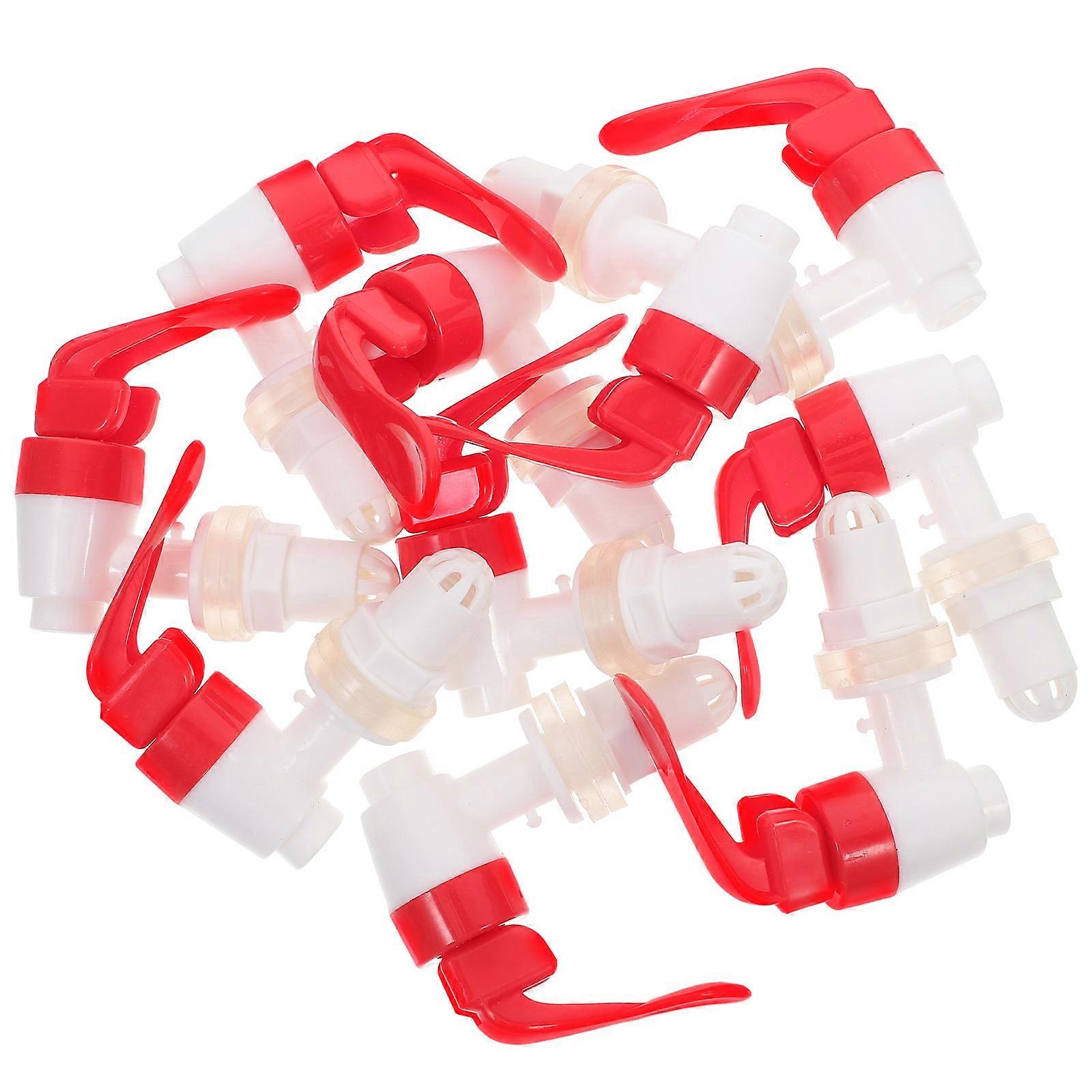 Replacement Beverage Spigots for Beverage Dispenser with Easy Installation 10Pcs Red