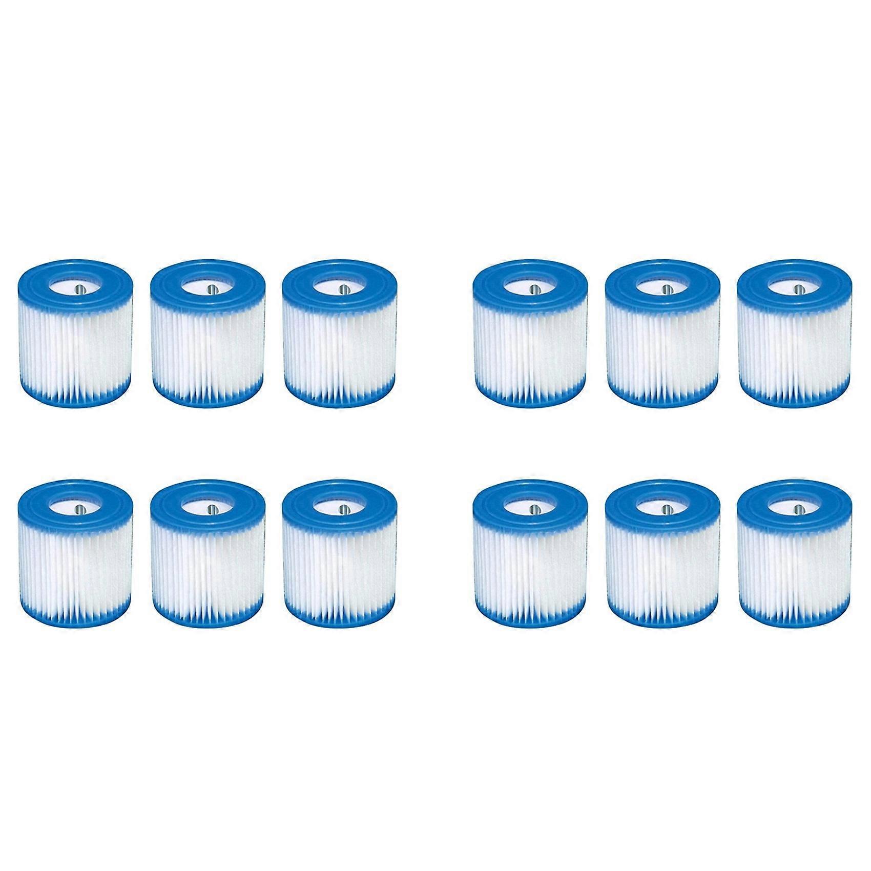 12Pcs Pool Filter Cartridges 89x79x45Mm Replacement Swimming Pool Filter for Pool Filter Pump Cleaner