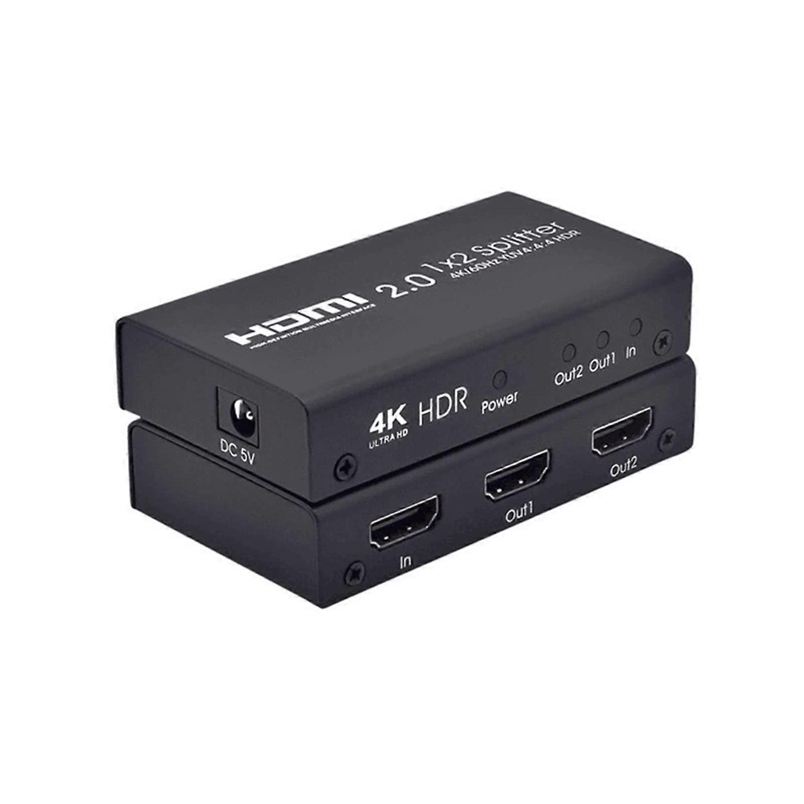 4K@60Hz 1 In 2/4/8 Out HDMI Duplicator Splitter Power Cable Included 1x2/4/8 Outputs HD Gaming Mirror For Xbox Compatible With PS5 4:4:4