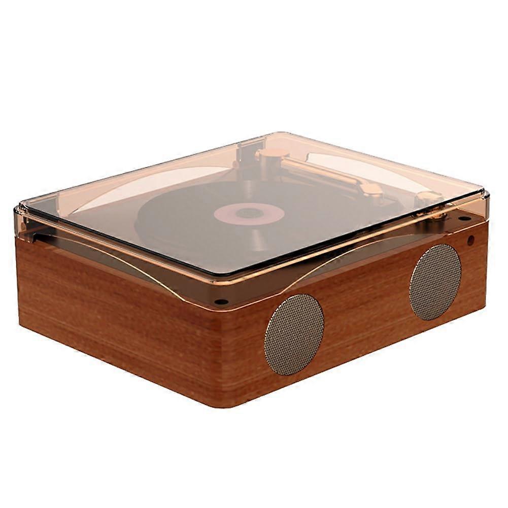 CD Player Bluetooth 5.0 Rechargeable BuiltIn Speaker HiFi Player Lossless Playback Infrared Remote Easy Install Brown