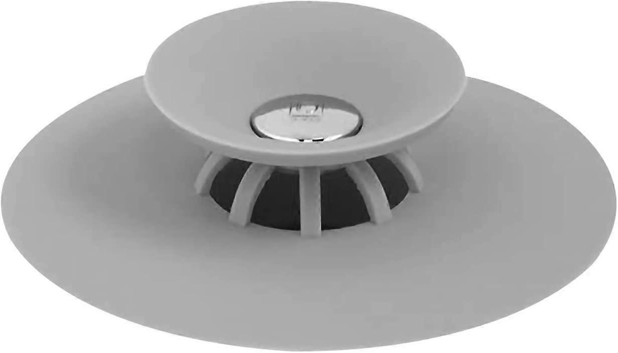 Drain Plug, Drain Filter, Sink Filter with Hair Catch Function for Kitchen Sinks, Bath Sinks, Tubs (Gray)