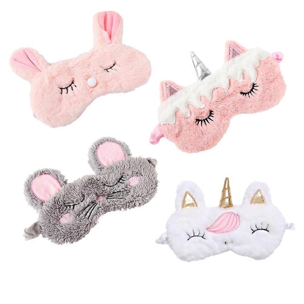 Cartoon Sleeping Eyeshade Rabbit Shape Sleep Eye Mask for Sleeping Use 8Pcs