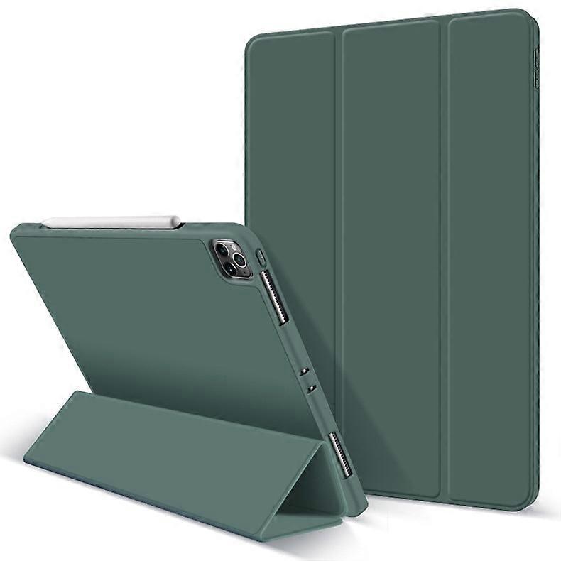 Stylish Case For Ipad Pro 11 Back Sticker Dark Green Soft Silicone