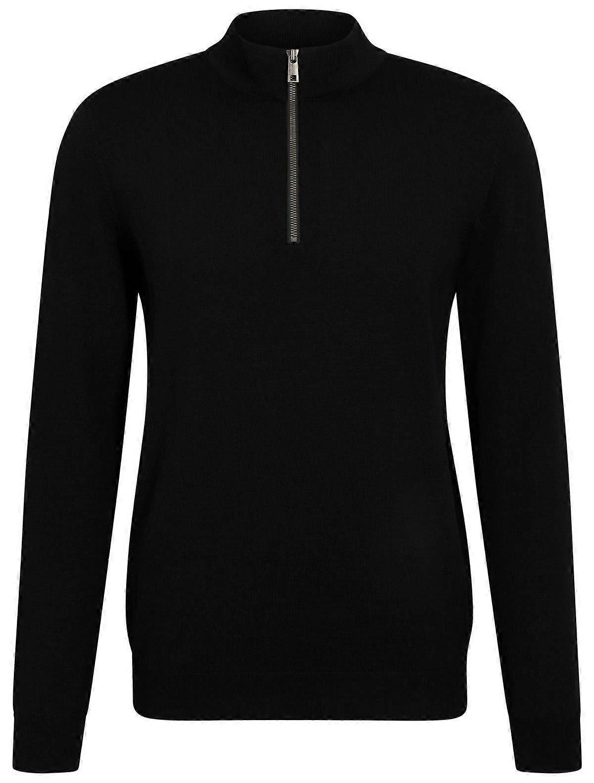 Falke Merino X-Fine Half Zip Sweater - Black