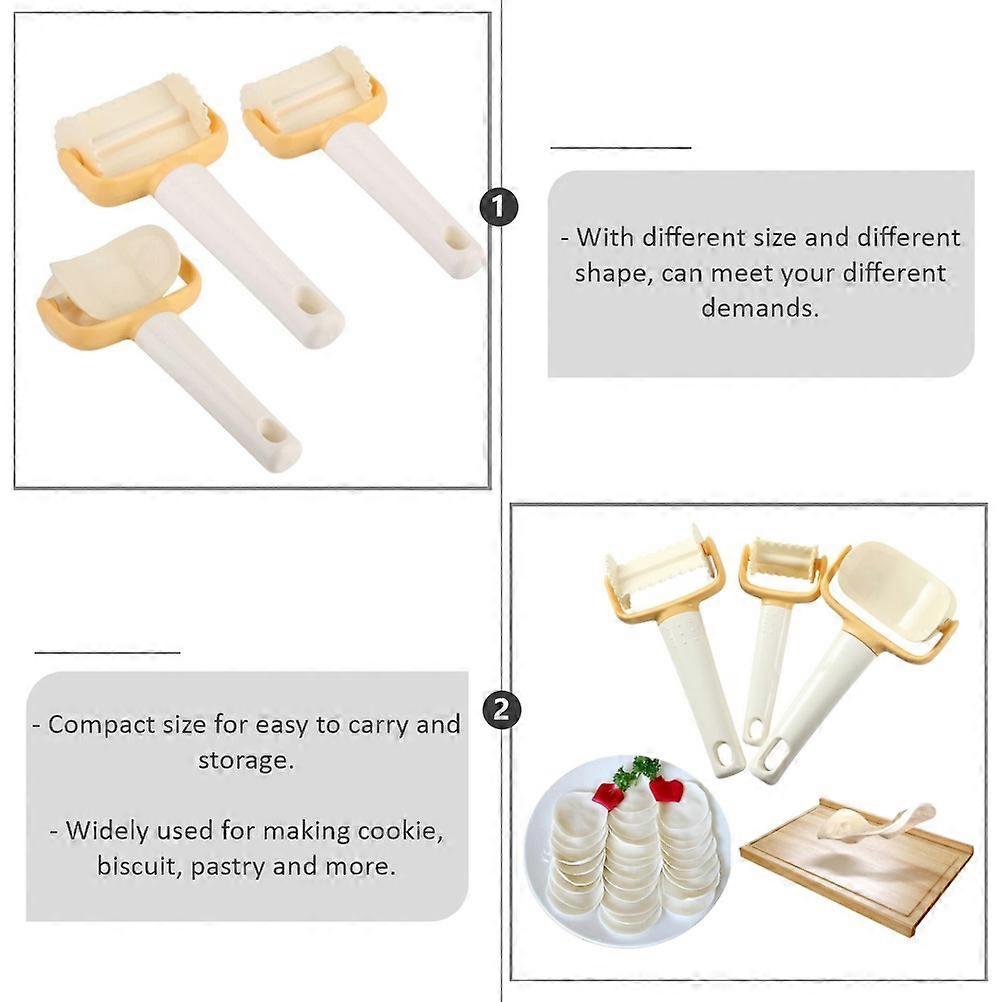 Fondant Tools Round Large Wave Shape Baking Tool Beige Pastry Preparation 8.5x17cm Baking 1Set