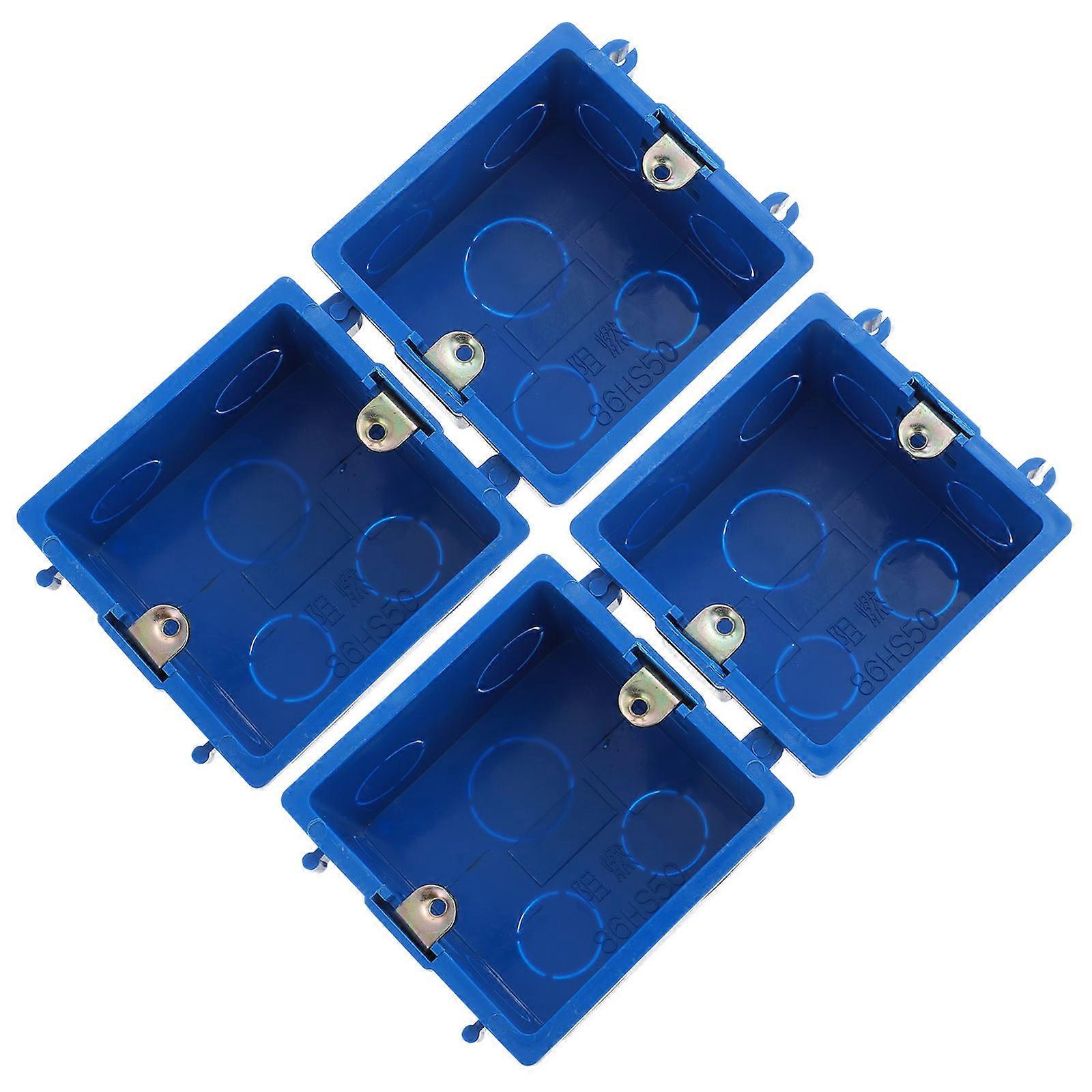Wire Connection Box PVC Junction Box for Connecting 4Pcs Durable Use