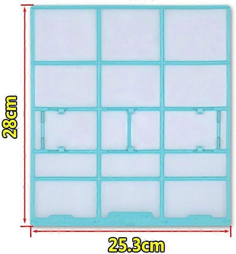 Air Conditioner Dust Filter for Midea Hualing 25.3x28cm with Durable Construction and Easy Installation
