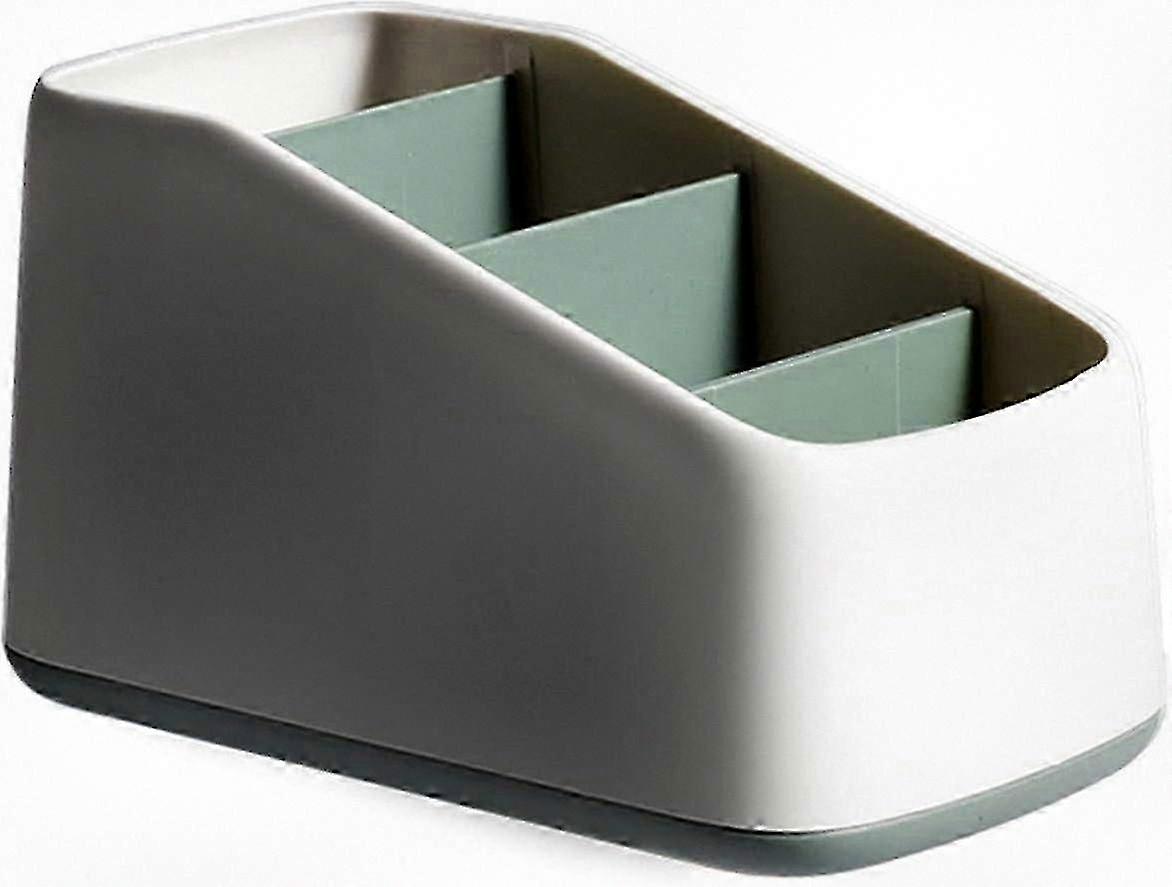 2025 4-Section Remote Control Storage Box, Holder for Multiple Remotes, Compact Organizer