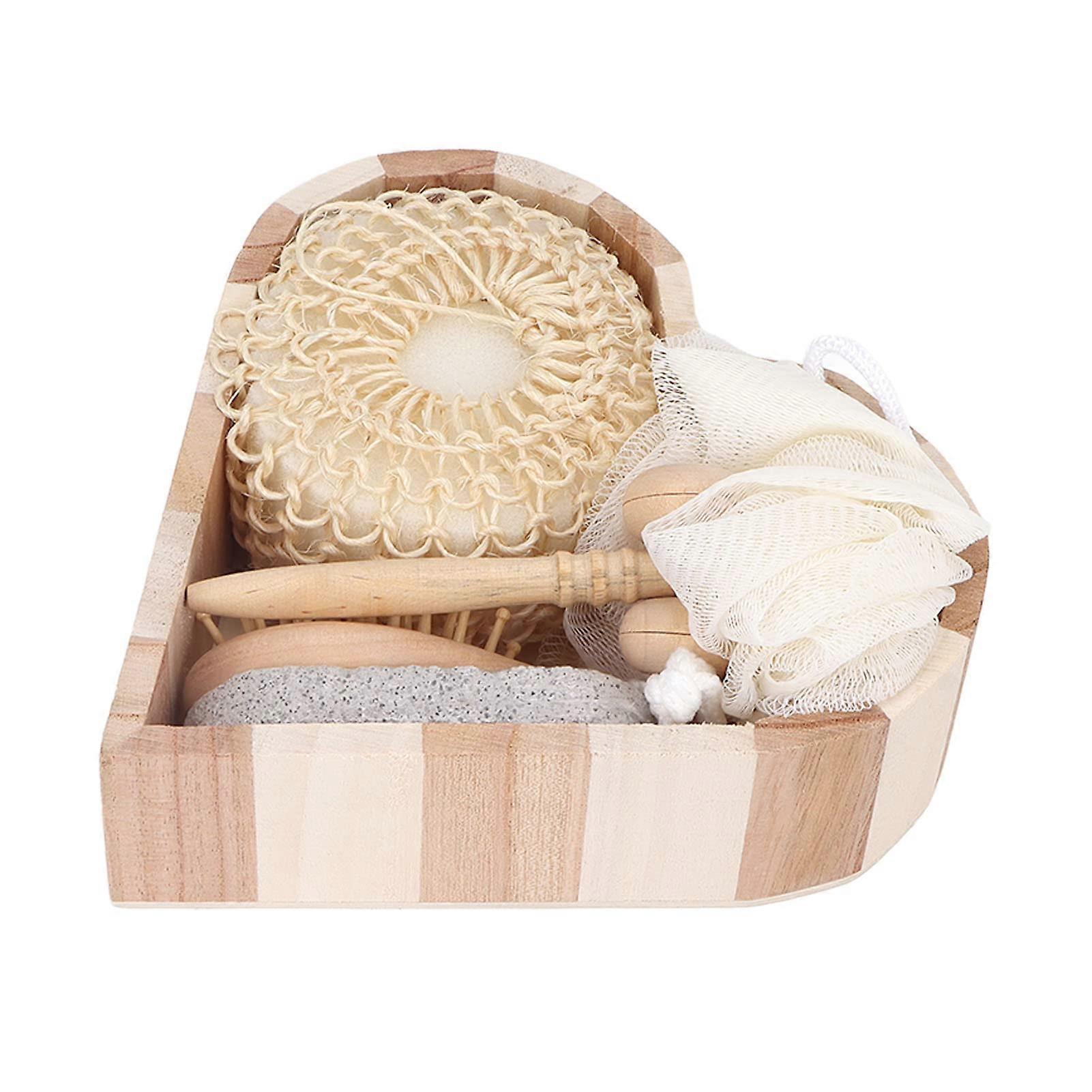 Bath Sponge Shower Set with Comfortable Grip for Rich Lather and Home Use