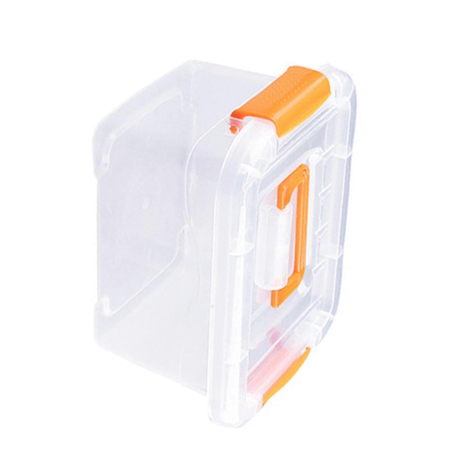 26-27 Clear Plastic Stackable Storage Container Box for Organizing Tote Size L