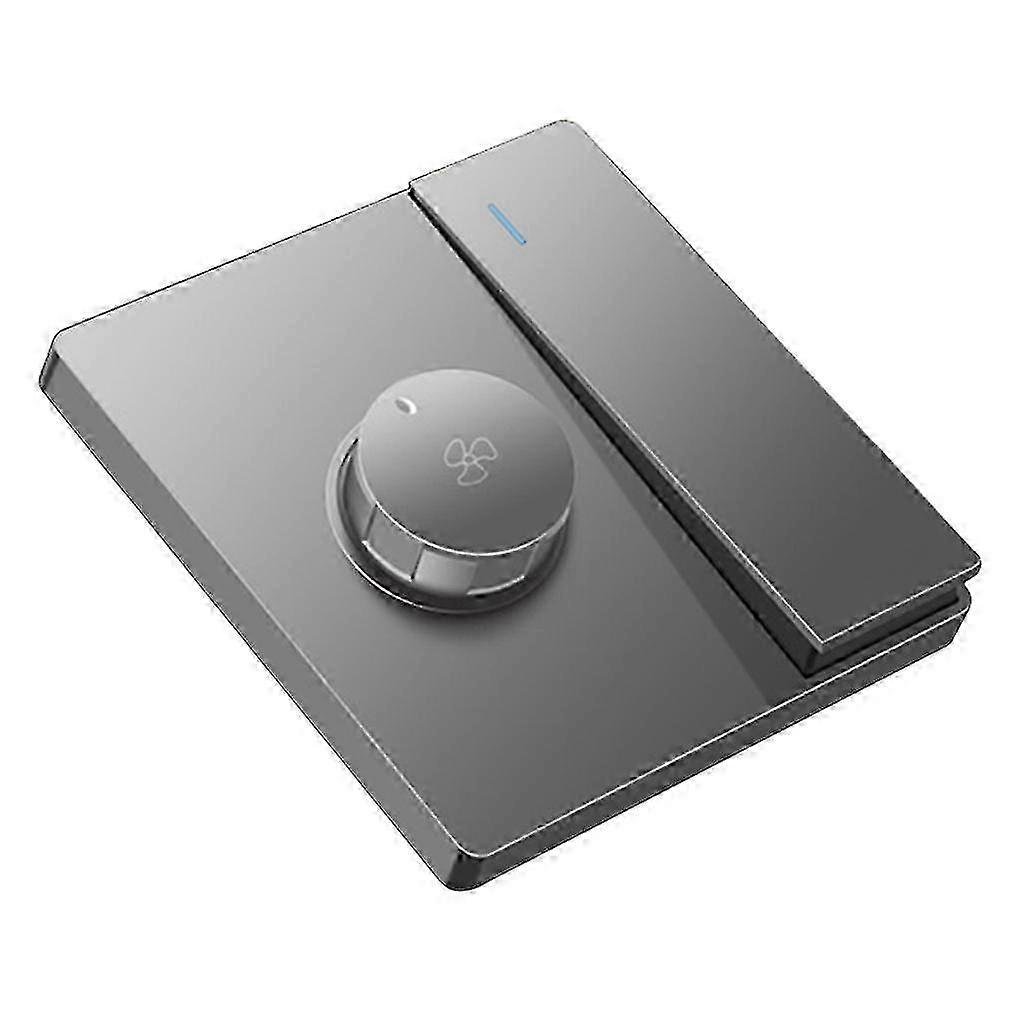 26-27 220V Universal Ceiling Fan Speed Controller with Switch, Flame-Retardant PC, 300W Adjustable