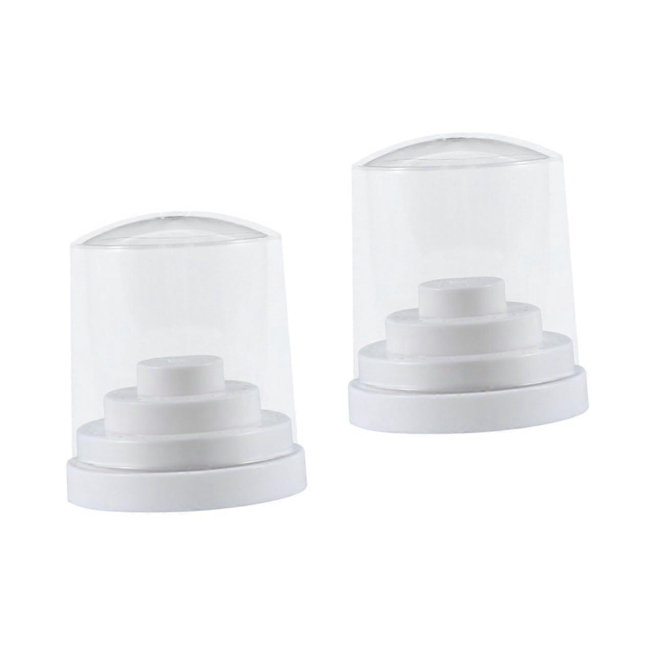 48 Hole Nail Drill Bit Holder Organizer with Protective Hard Case for Manicure Bit Storage