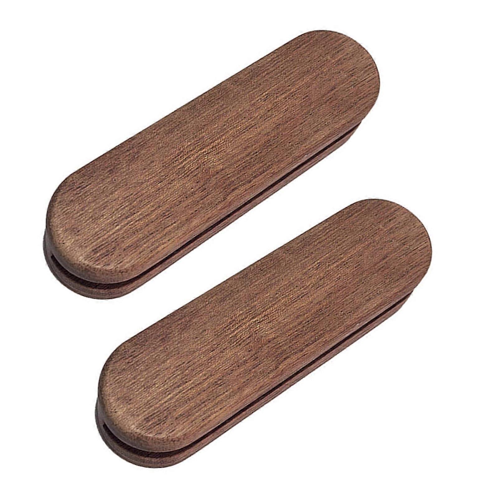 2pcs Solid Wood Baking Tray Handle with Heat Protection and AntiSlip Grip for Pans BBQ