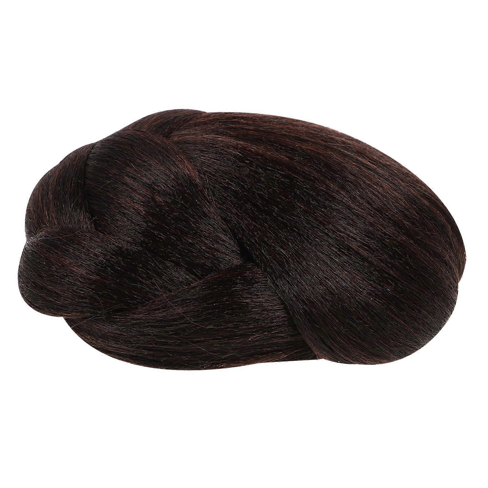 Red Deep Wave Human Hair Wig with Complete Styling Kit and Chignon Bun Extension