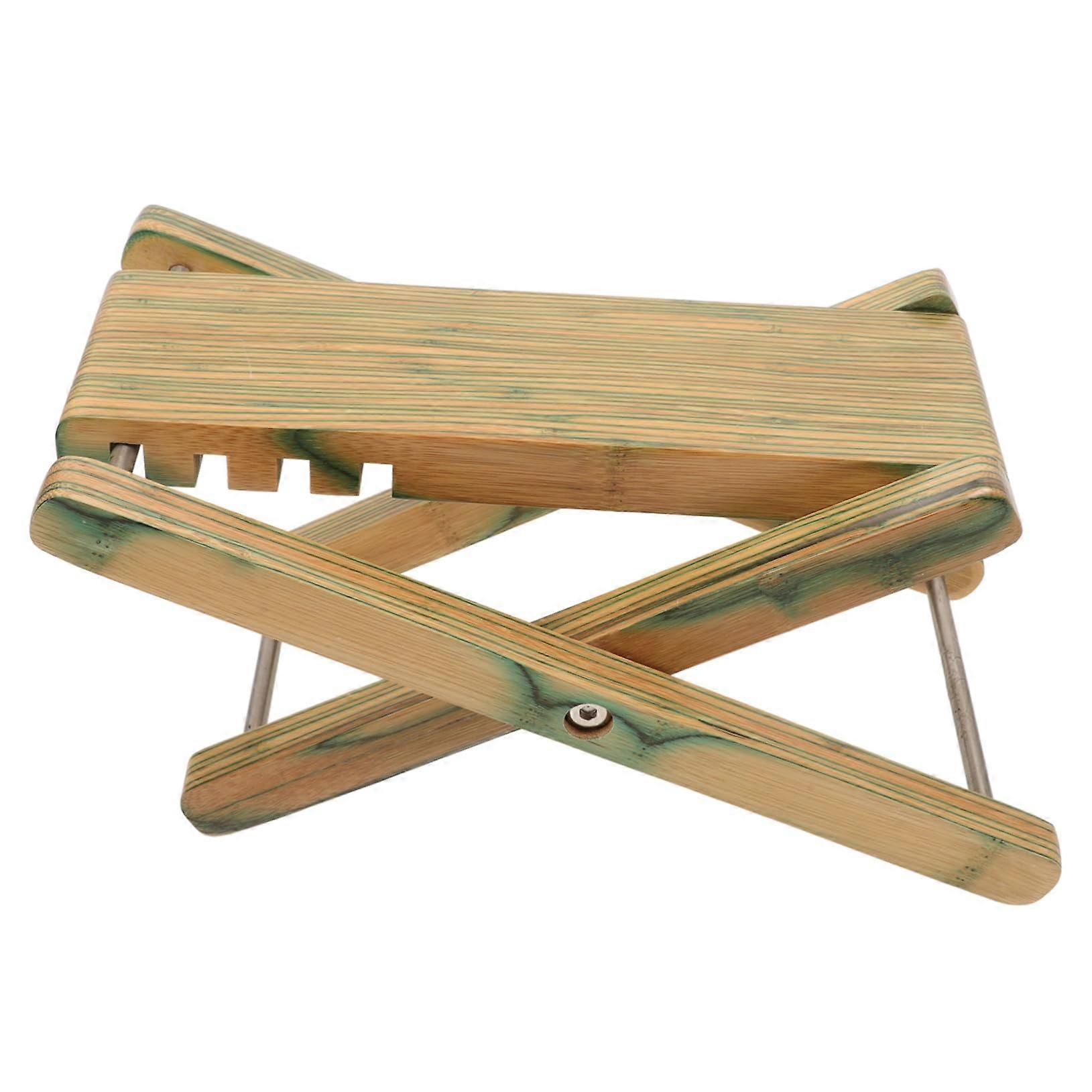 Adjustable Wooden Guitar Footstool with NonSlip Support, Foldable Rest for Classical Guitar