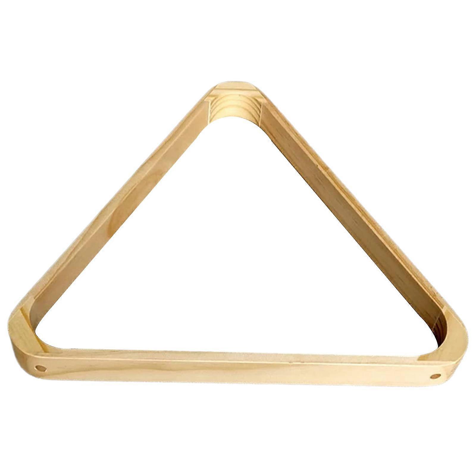 Wooden Pool Table Triangle Rack for Billiard Balls, Lightweight Durable Frame, Easy Ball Removal