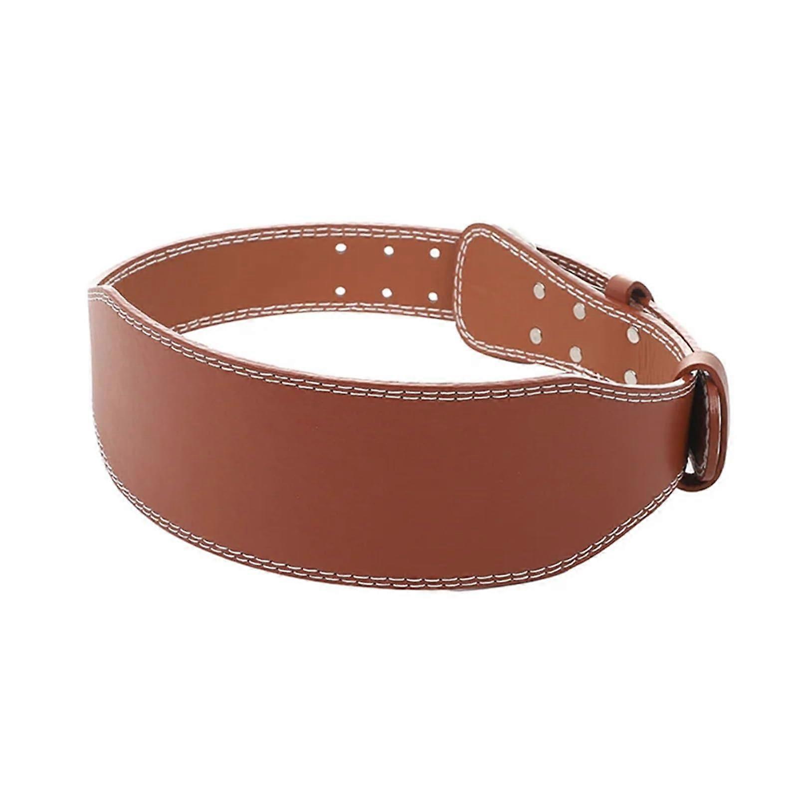 Leather Weightlifting Belt for Squats with QuickRelease Buckle and Enhanced Back Support Brown XL