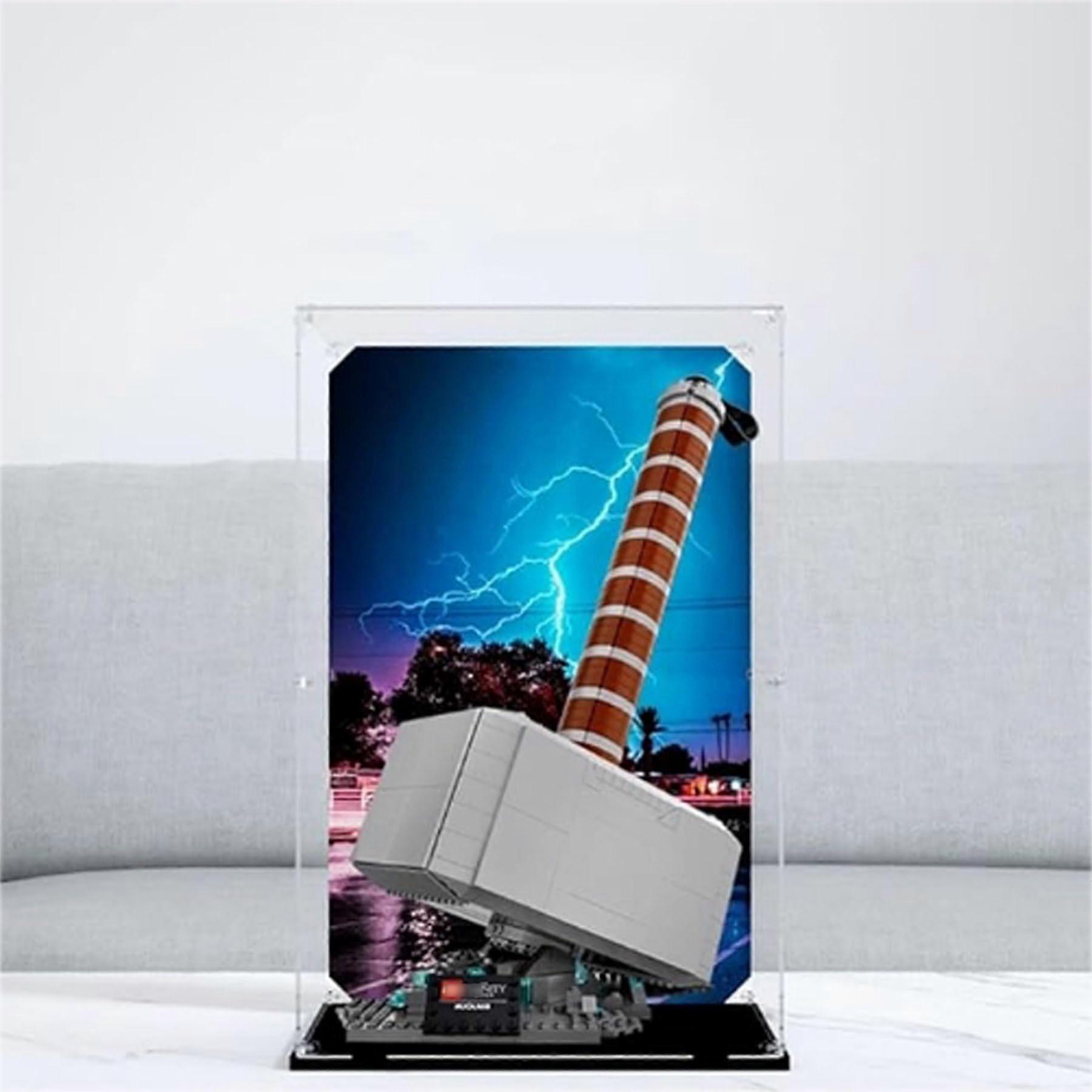 Acrylic Display Case for  76209 Model, Dustproof Clear Showcase with Black Base,  Transparency