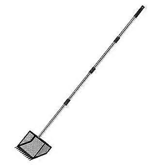 Chicken Poop Scooper, 10inch Large Chicken Poop Scooper Head for Sand, 62-Inch Long Handle Chicken Droppings Scoop Rake