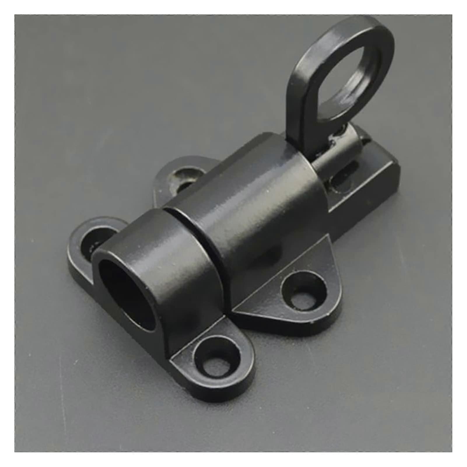 Slide Bolt Door Latch Aluminum Alloy Automatic SelfClosing Gate Lock with Pull Ring