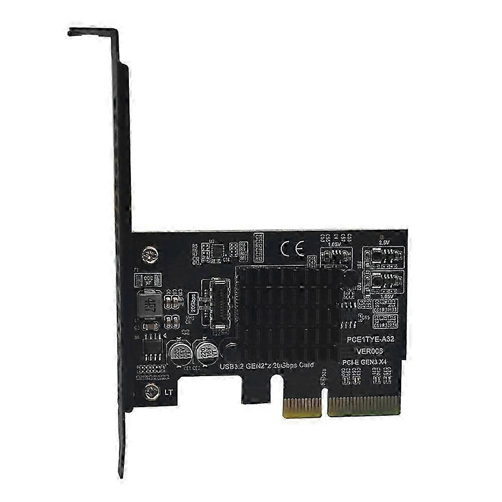 USB3.2 Expansion Card GEN2X2 20Gbps PCIE 4X Adapter TYPE-C Front A-KEY/TYPE-E
