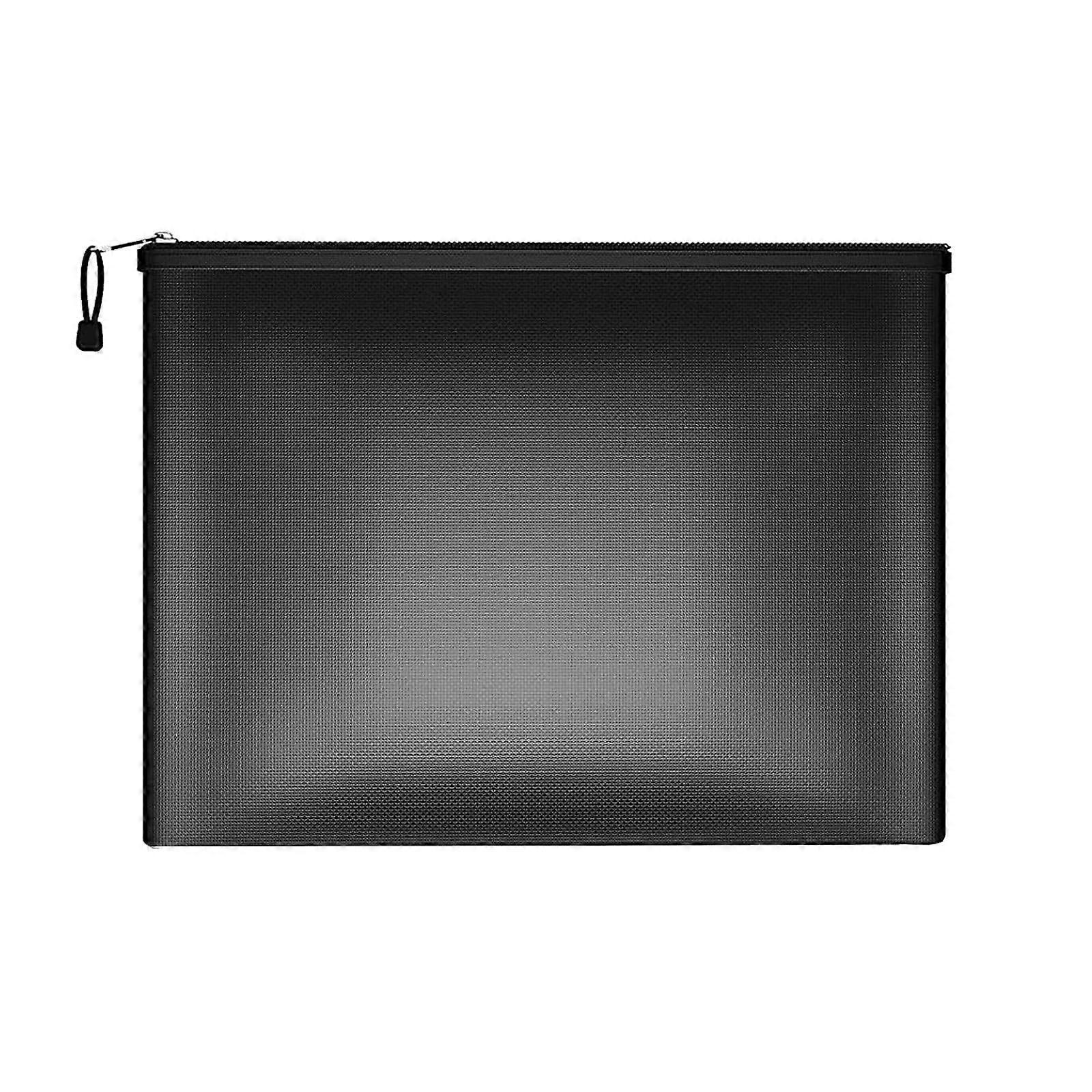 Fireproof Waterproof Document and Money Bag with Secure Zip Closure for Safe Storage