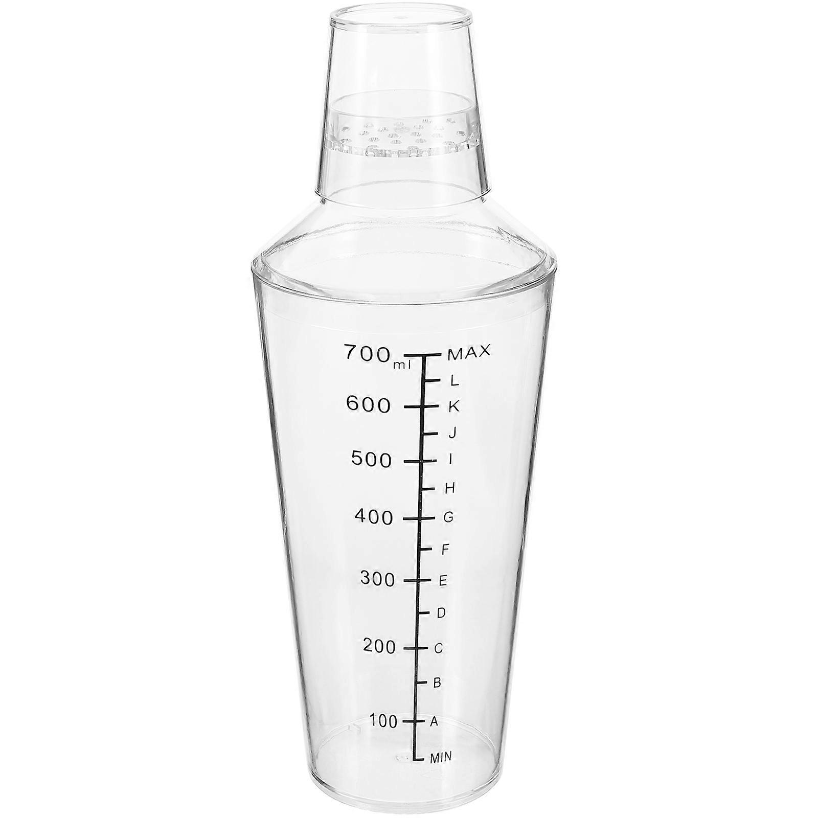 Plastic Cocktail Shaker Transparent Mixer for Mixing