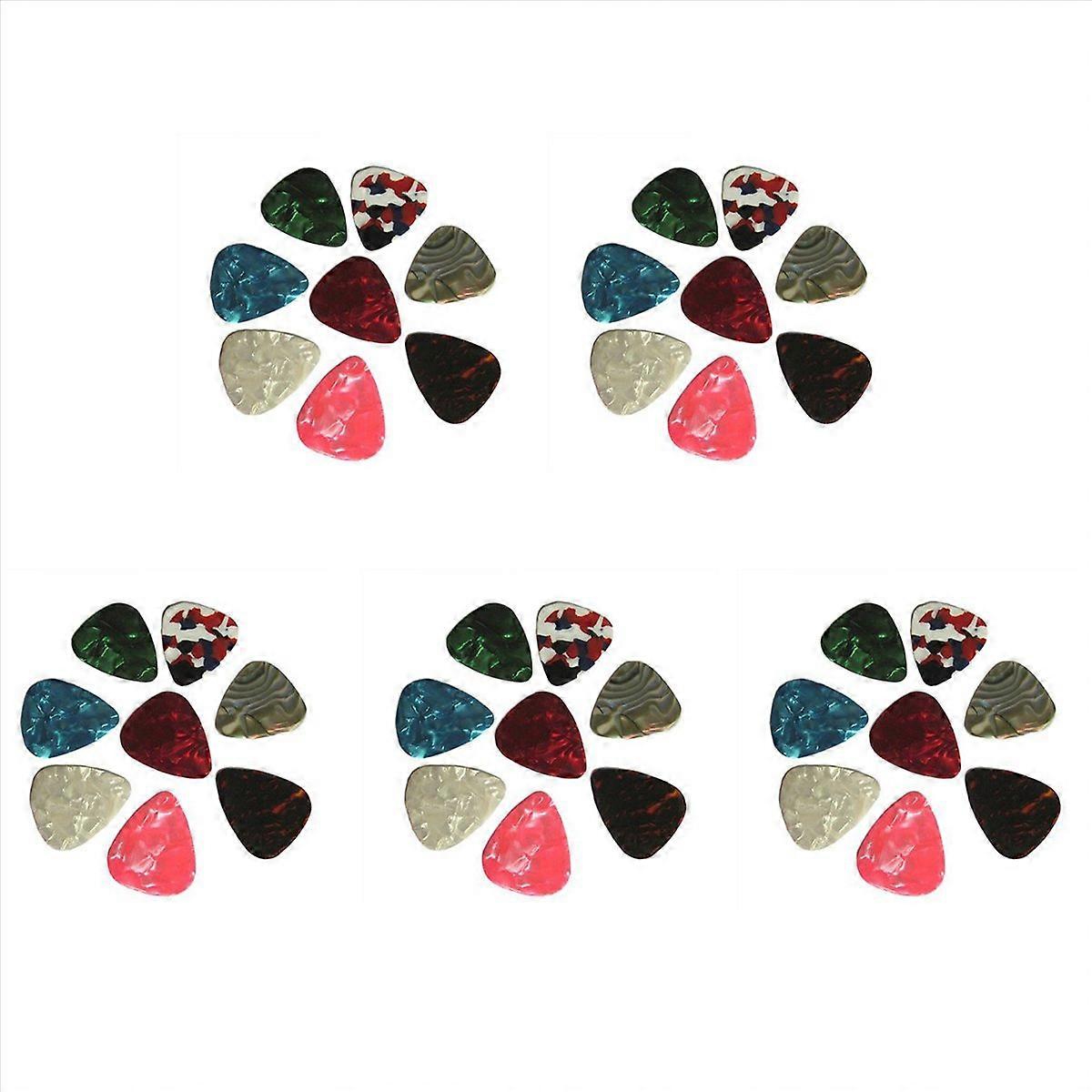 20pcs Thin Guitar Picks 0.46mm Random Colour