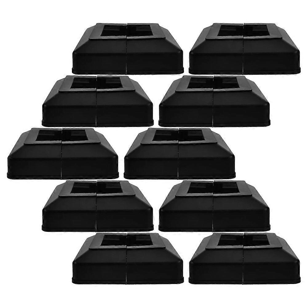 Post Base Cover Plastic Plate for Square Posts with Split Design 10Pcs