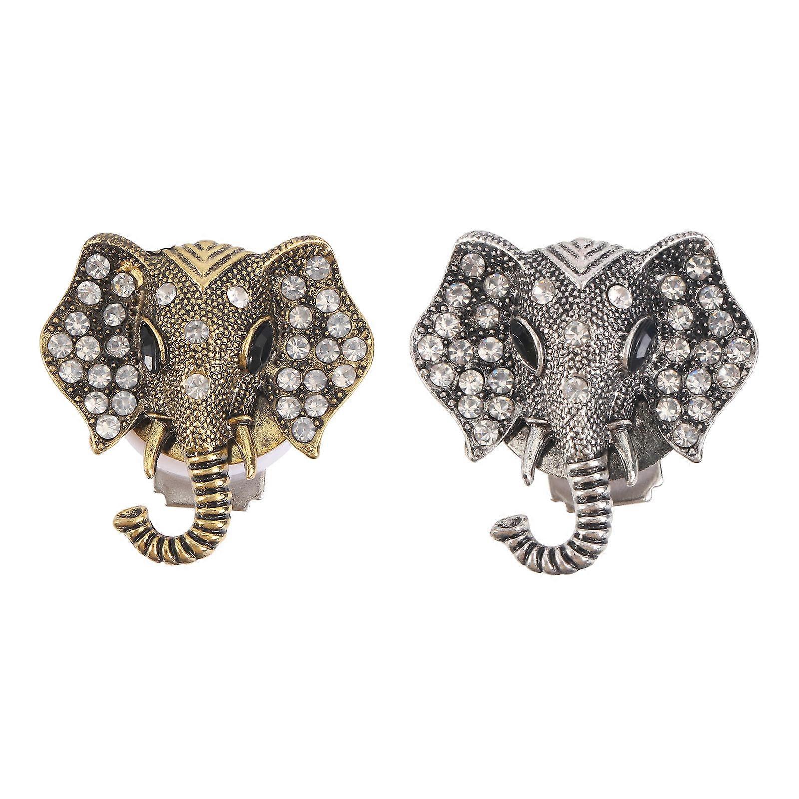 Car Air Vent Decoration Elephant Pattern Aromatherapy Diffuser 2Pcs