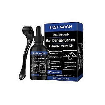 Das Derma-Roller- und Haarwuchsserum-Set fördert das Haarwachstum und spendet der Kopfhaut Feuchtigkeit.