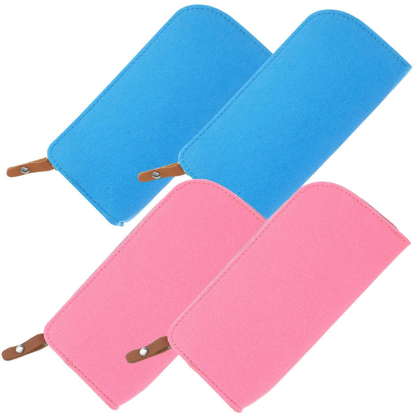 Felt Pencil Case Multi-Function for Storage 20Pcs Assorted Color Portable Pouch