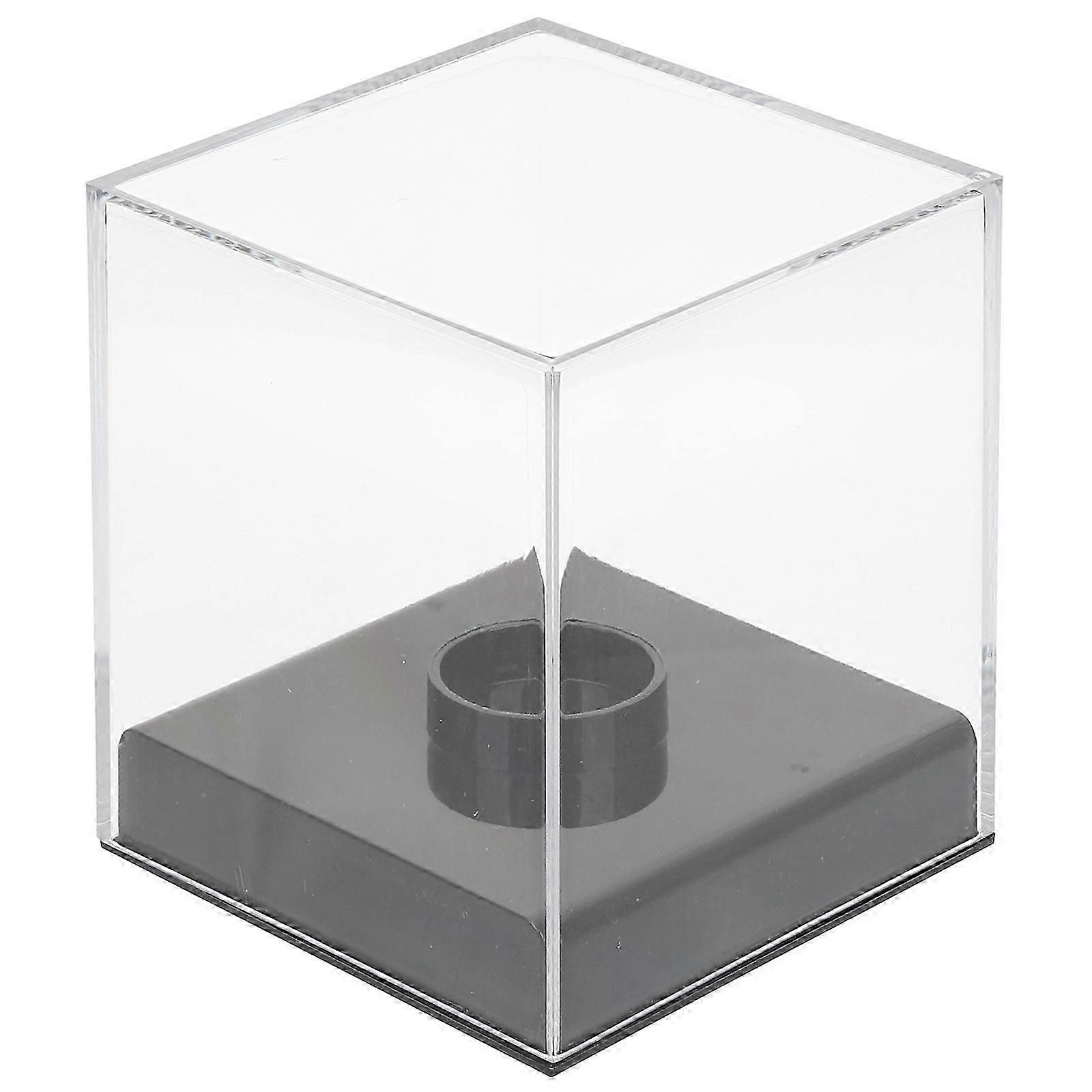 Baseball Holder Acrylic Display Case compatible Storage 2Pcs Transparent