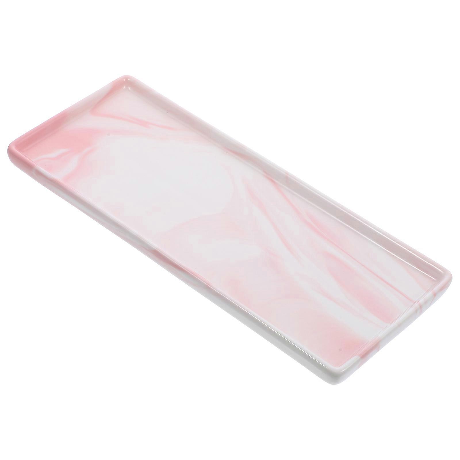 Pattern Bathroom Tray for Jewelry Storage 4Pcs