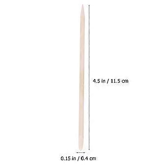50 Pcs Nail Art Orange Wood Sticks Cuticle Pusher Remover Dead Skin Pusher Cleaning Stick Manicure Tool