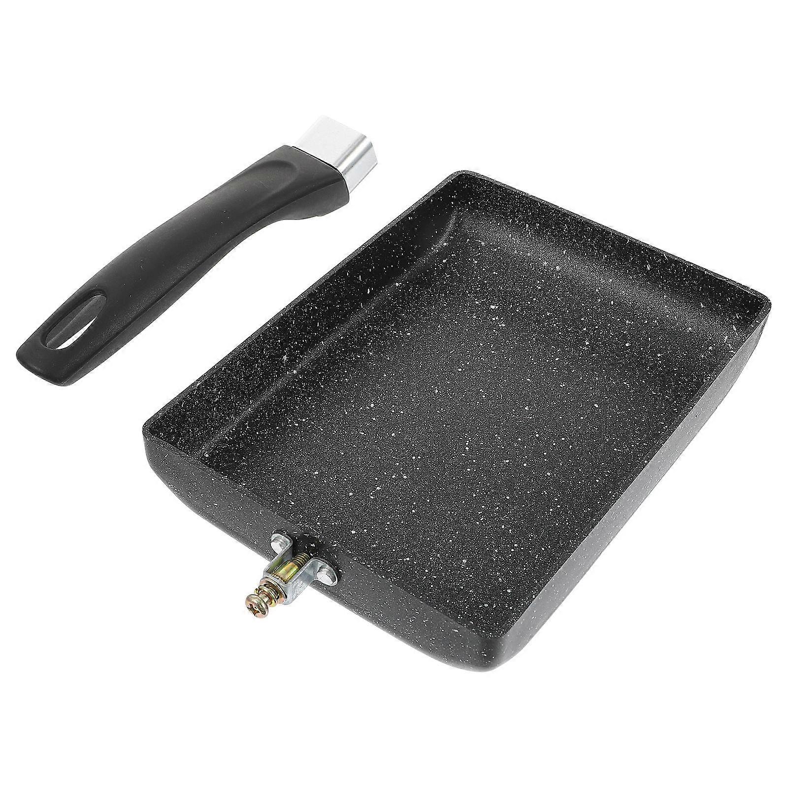 1pc Practical Square Shape Frying Pan Non-stick Pan Breakfast Pan for Kitchen
