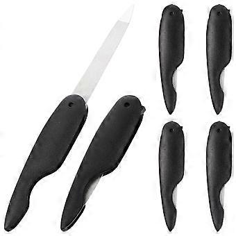 6Pcs Small Nail Files Folding Nail File Strips Reusable Nail Files Metal Nail File Manicure Tools