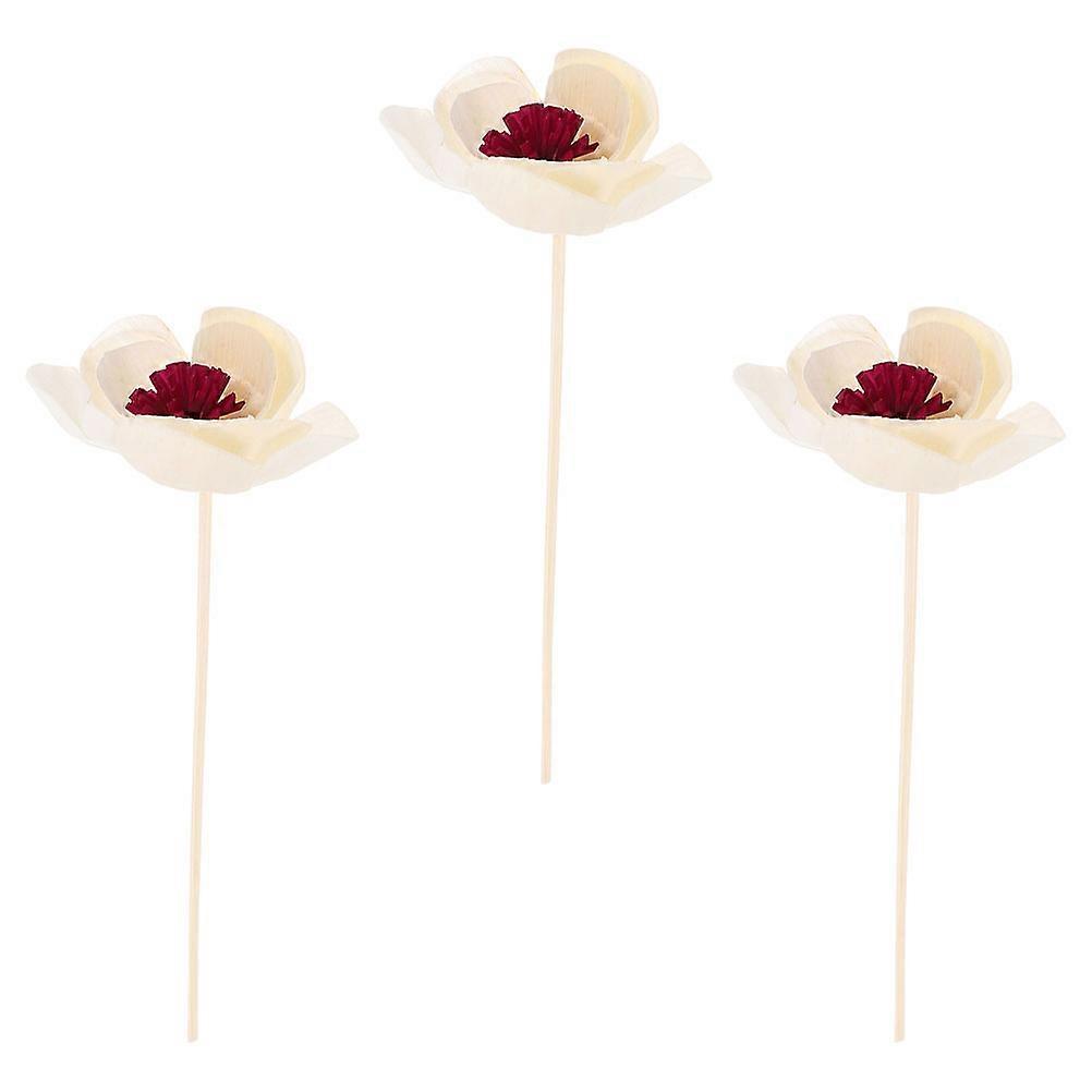 3 Pcs Diffuseur Fleurs Arôme Diffuseur Bâtons En Bois Bâtons Aromatique Fleurs