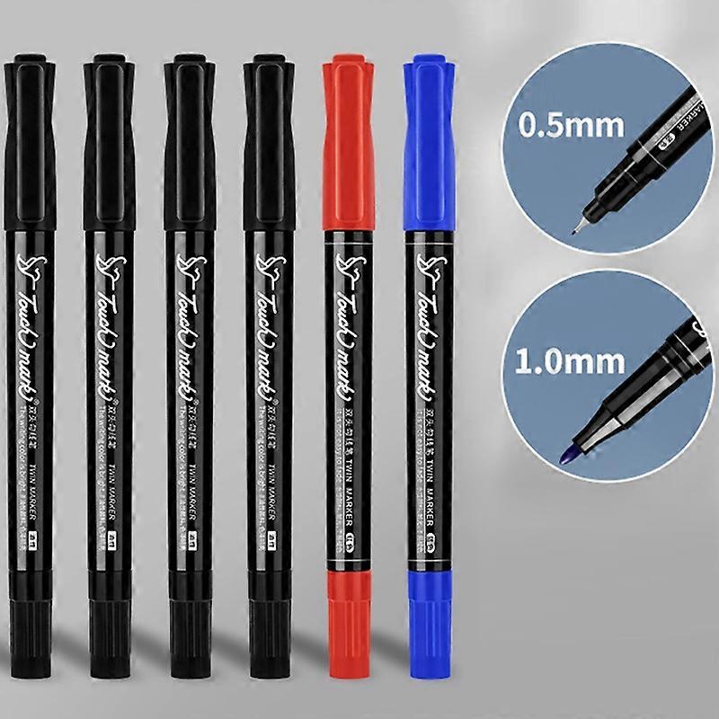Double-ended Marker Hard-tipped Hook Pen, Random Package Delivery