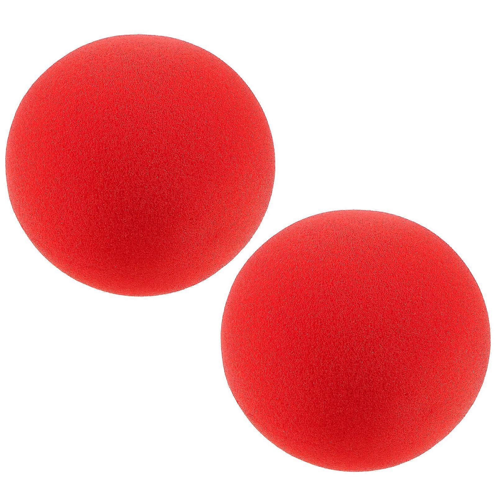 Red Sponge Balls Classical Sponge Balls for Playing 2Pcs Magic Props