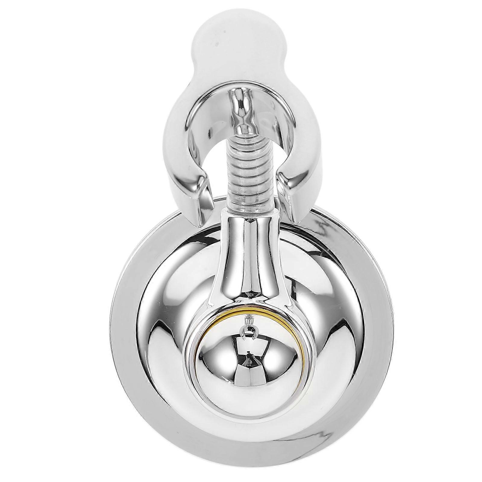 Bathroom Shower Handle Holder Adjustable Silver ABS Material 2Pcs