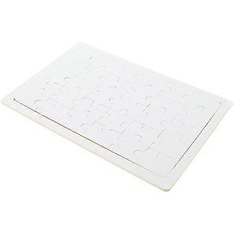 Blank Puzzle Piece Heat Transfer Puzzle Paper for Kids DIY 5Pcs Rectangle