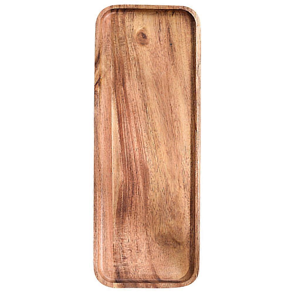 Rectangular Wood Fruit Tray for Snack Serving Tray Kitchen Plate